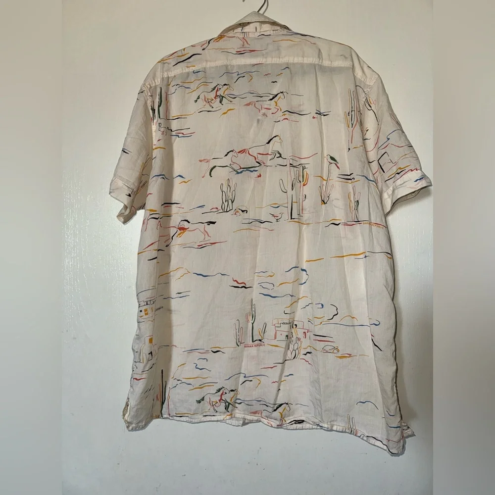 Banana Republic White Casual Button Down Shirt